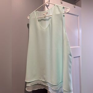 Mint green layering piece blouse